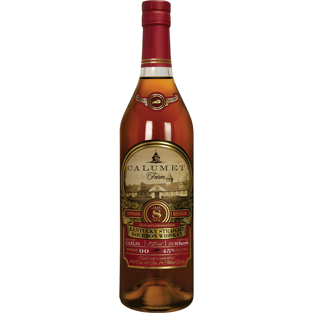 Calumet Farm 8 Year Old Kentucky Straight Bourbon Whiskey 90 Proof
