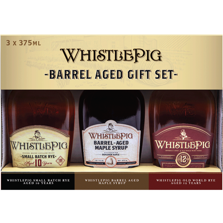 WhistlePig Barrel Aged Gift Set 3x375ml – Wooden Cork WhistlePig Barrel Aged Gift Set 3x375ml – Wooden Cork