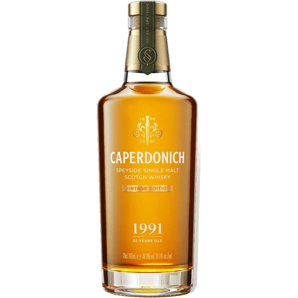 700 ML Caperdonich Single Malt Scotch Whiskey Secret Speyside 1991 32 Year