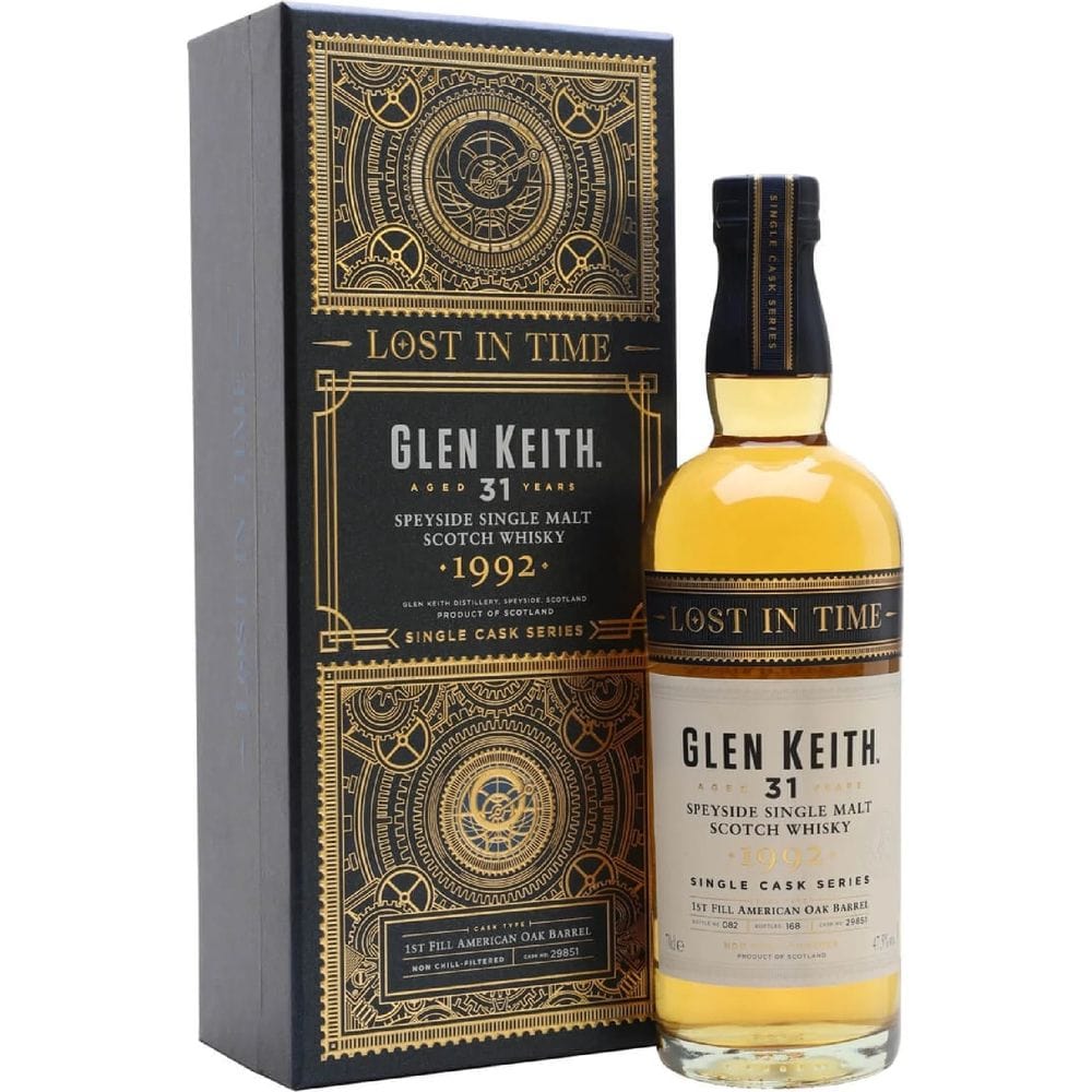 700 ML Glen Keith Single Malt Scotch Whiskey Speyside 31 Year 97.8 Proof