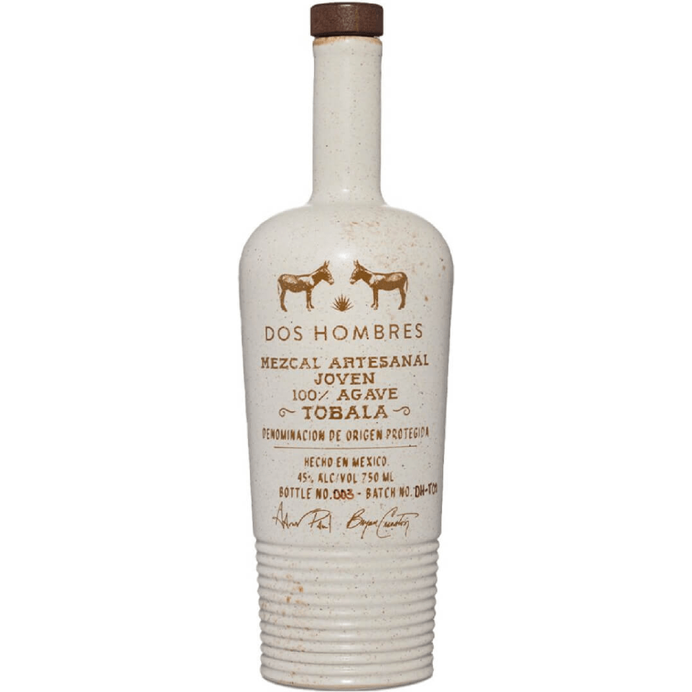 750 ML Dos Hombres Mezcal Artesanal Joven Tobala