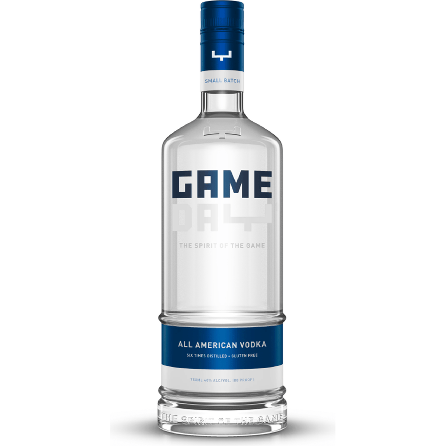 750 ML Game Day Vodka Blue & White