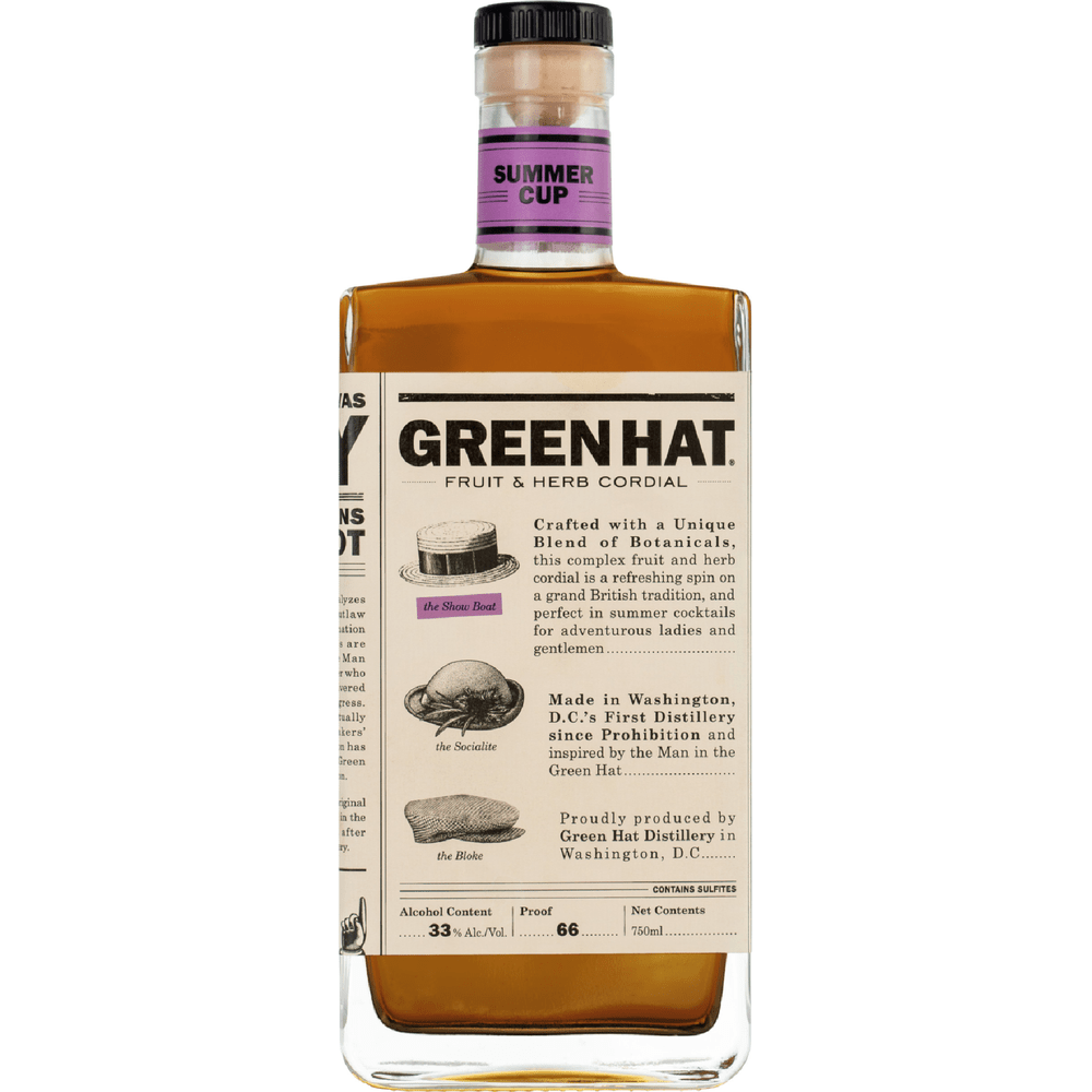 750 ML Green Hat Summer Cup Gin