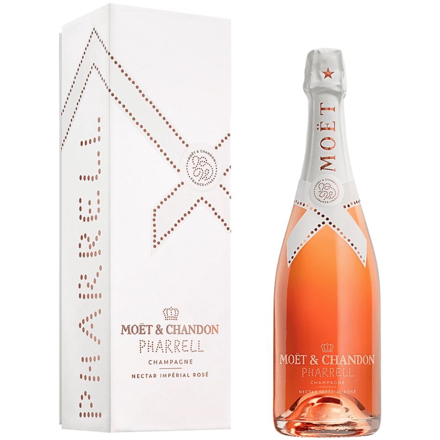 750 ML Moët & Chandon X Pharrell Williams Nectar Imperial Rose Limited Edition