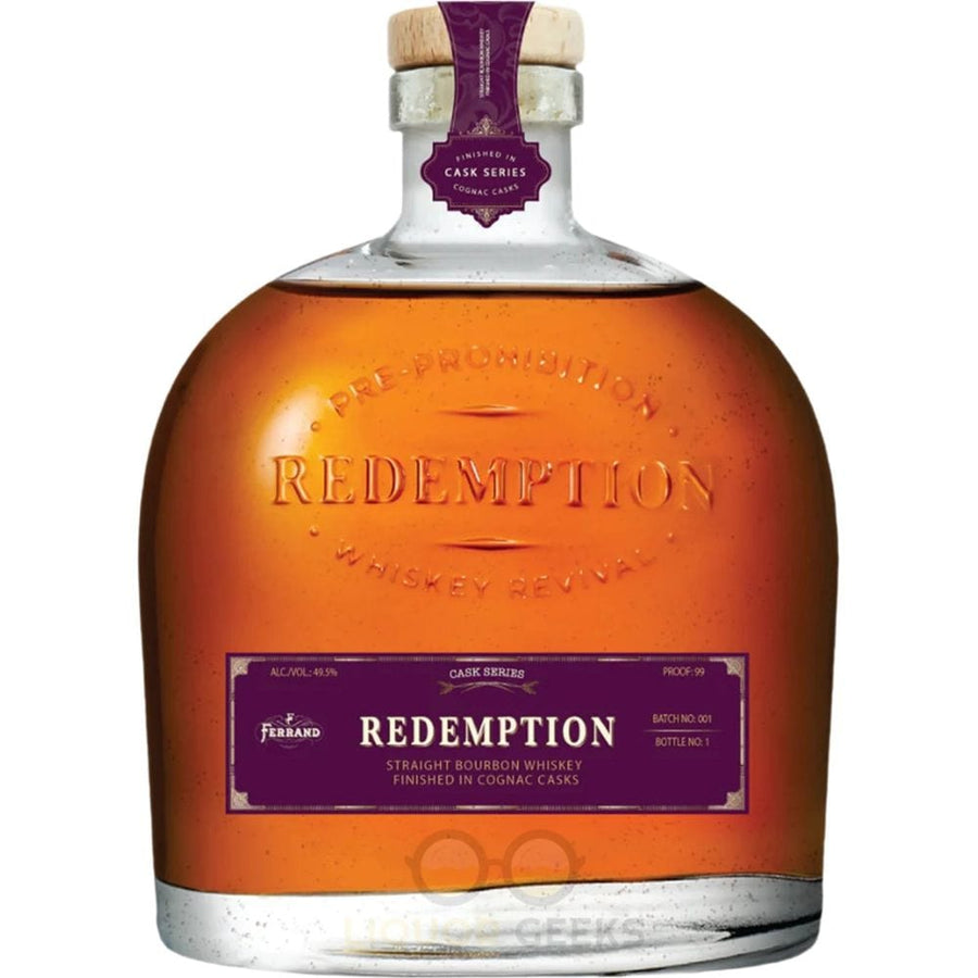 750 ML Redemption Straight Bourbon Whiskey Finished In Cognac Casks Cask Series Batch No. 1