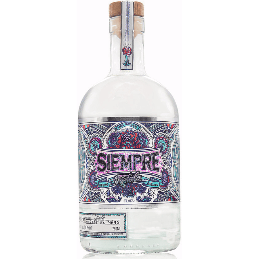750 ML Siempre Plata Tequila