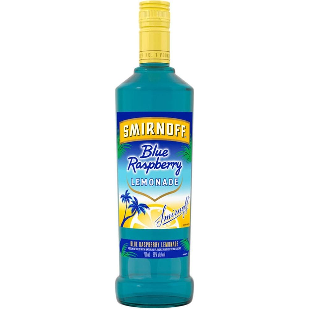 750 ML Smirnoff Raspberry Flavored Vodka Blue Raspberry Lemonade