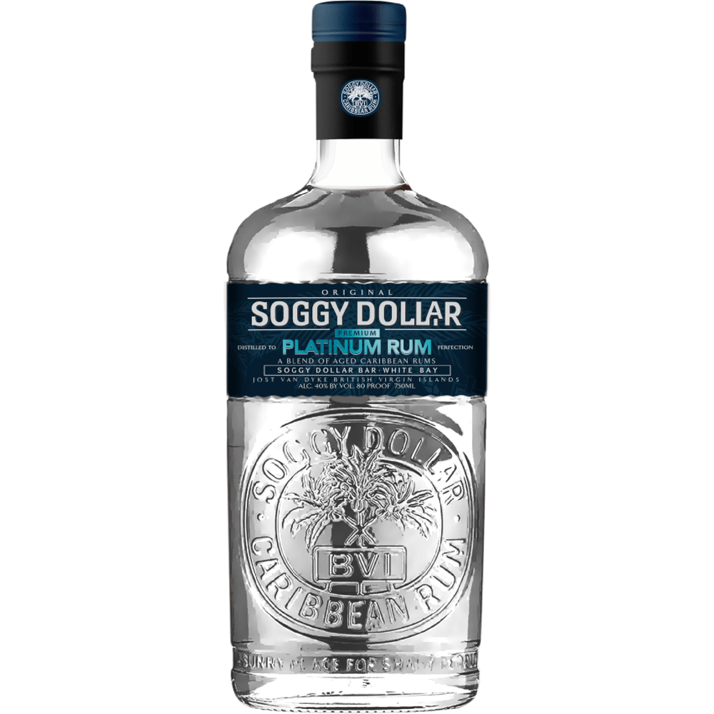 750 ML Soggy Dollar Platinum Rum