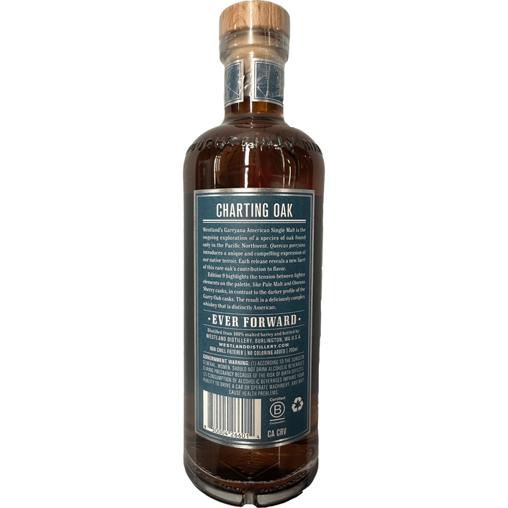 750 ML Westland Garryana Edition 9 American Single Malt Whiskey