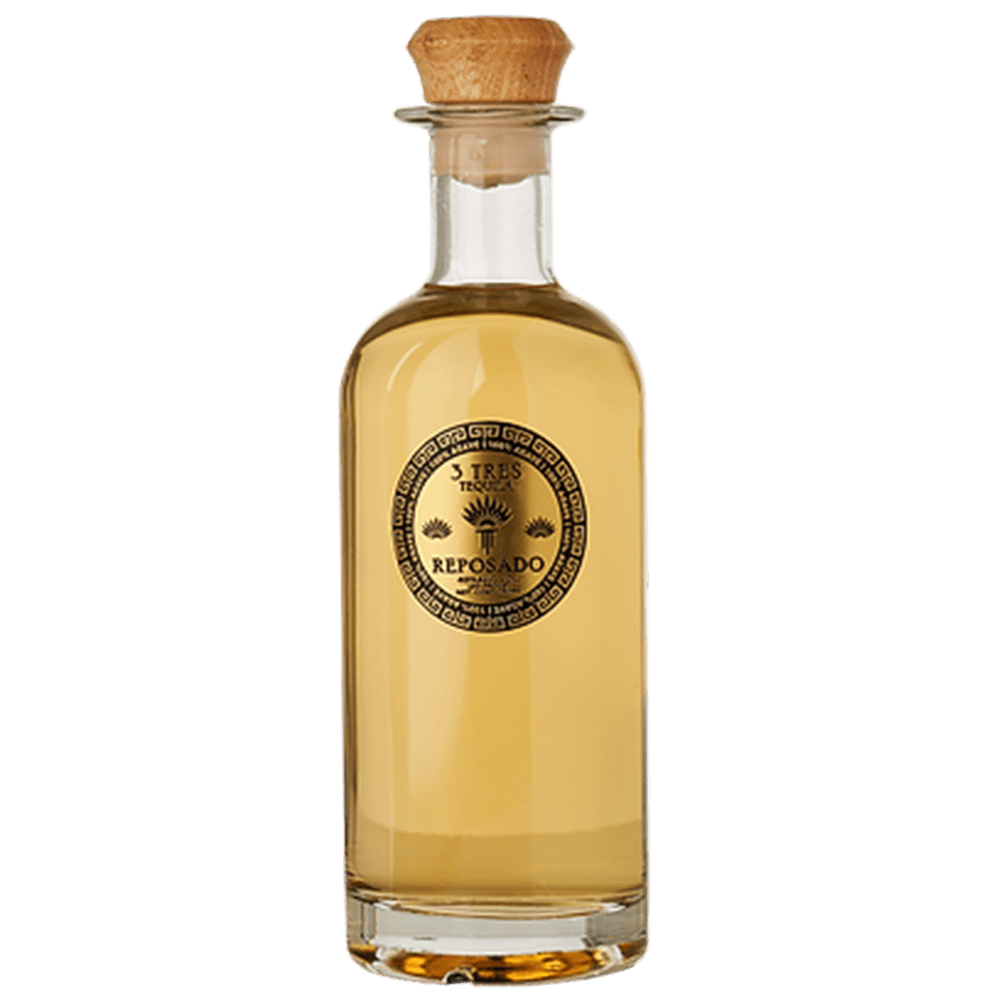 750ml 3 Tres Tequila Reposado 100% Agave