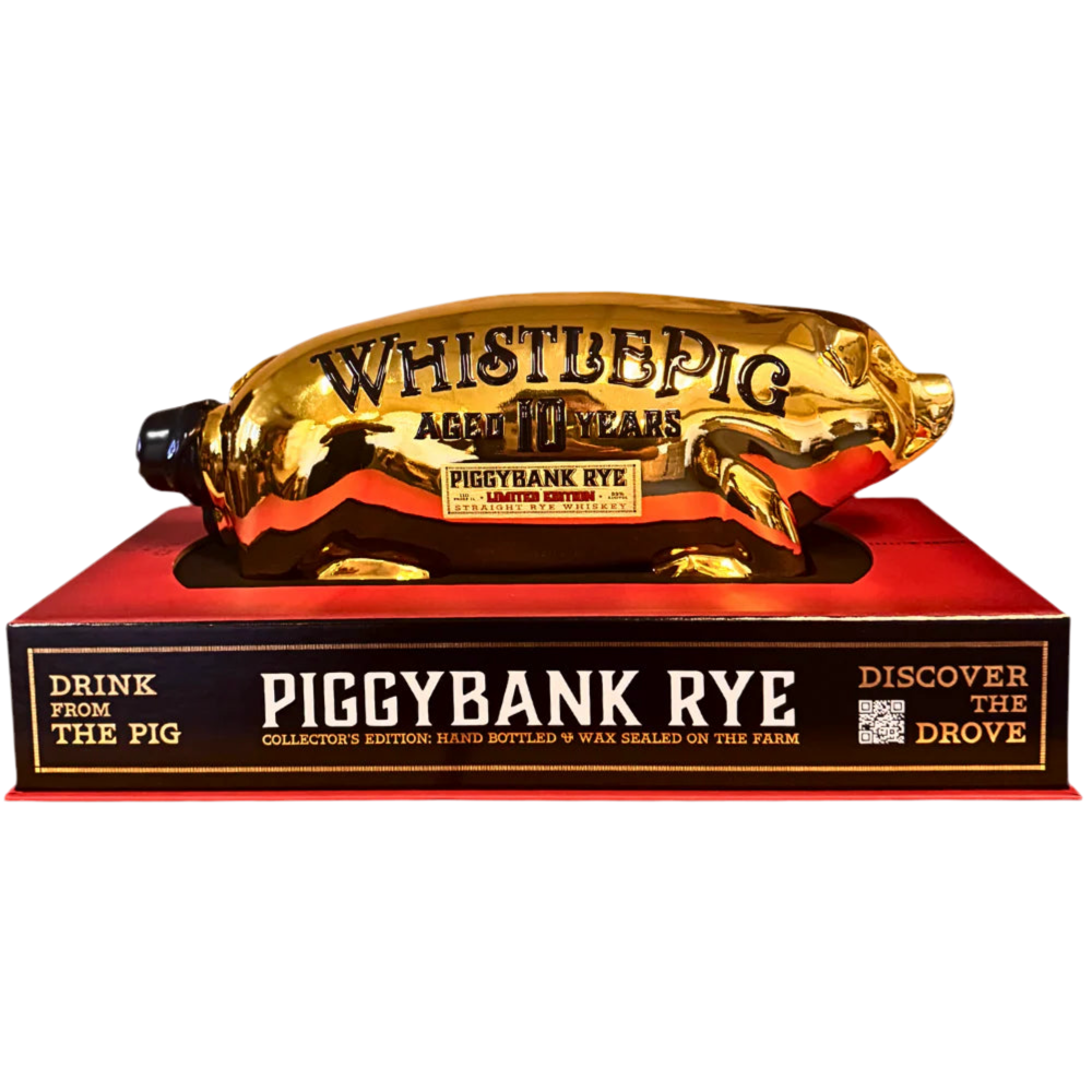 WhistlePig Limited Edition 10 Years Aged Piggybank Straight Rye Whiskey 110 Proof 2025 Release