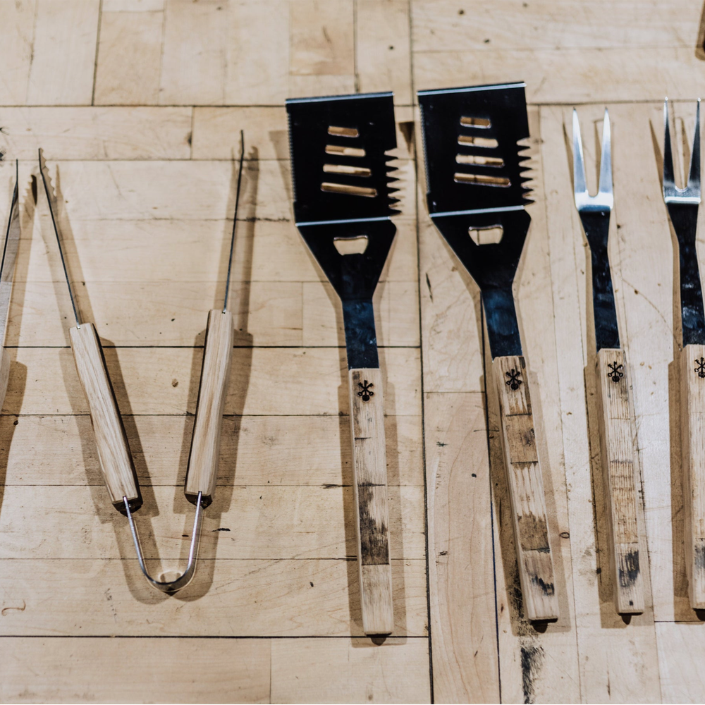 Barrel Stave Grilling Tool Set