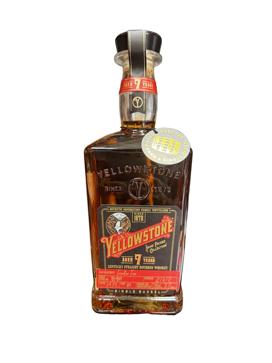 Yellowstone 7 Year Old Single Barrel Private Select 'Frontier Fire' 119 Proof