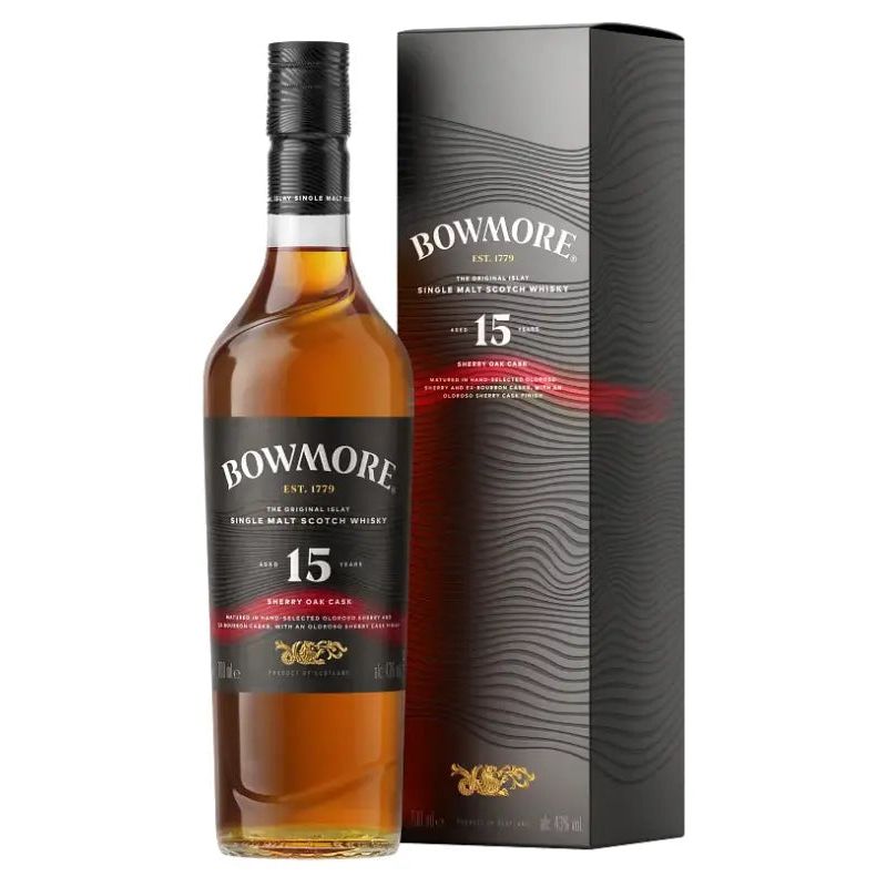 Bowmore 15 Year Old Sherry Cask Islay Single Malt Scotch Whisky