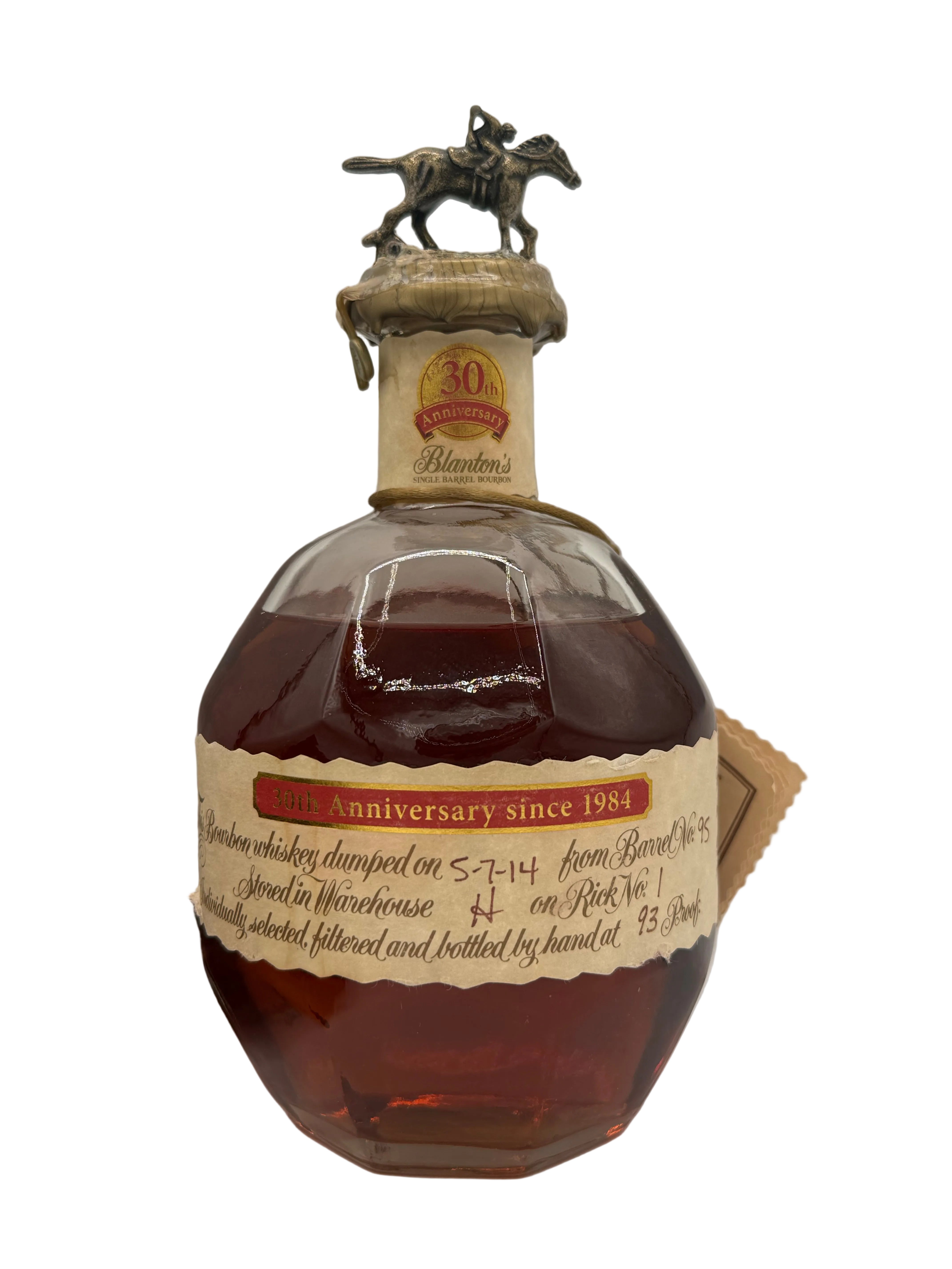 Blantons Single Barrel 30th Anniversary 2014 | 93 Proof – Wooden Cork
