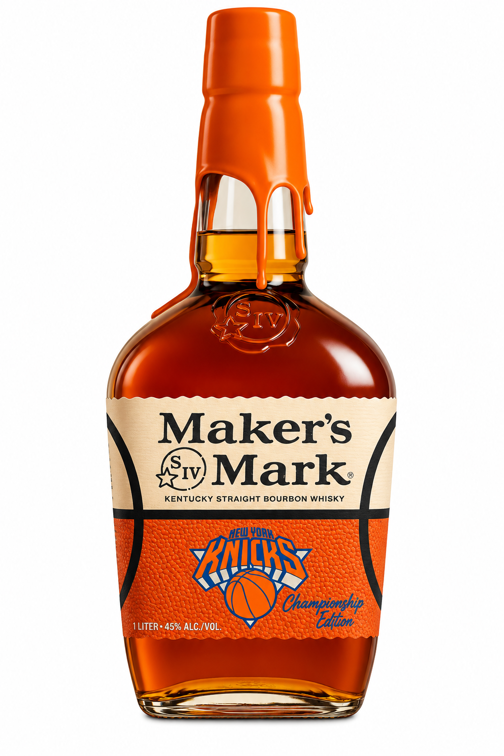 Maker's Mark New York Knicks Edition 1L – Wooden Cork