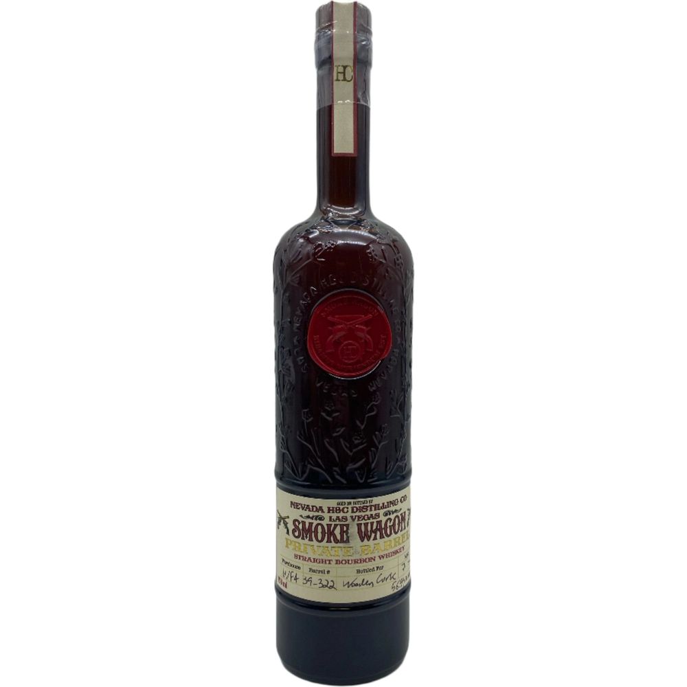 Smoke Wagon 7 Year Bourbon Private Select by Wooden Cork