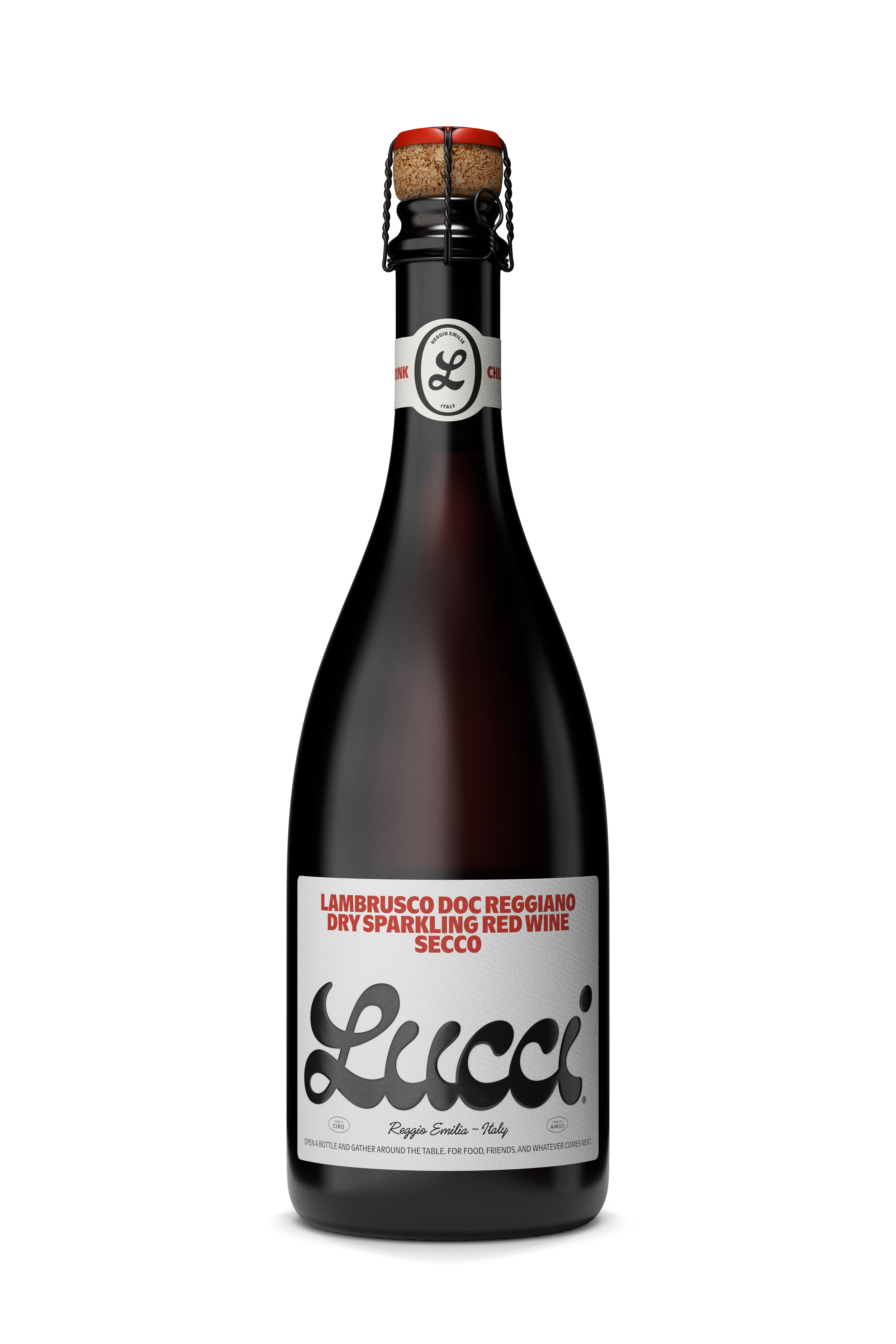 Lucci Lambrusco Reggiano DOC | Dry Sparkling Red by Ashley Graham