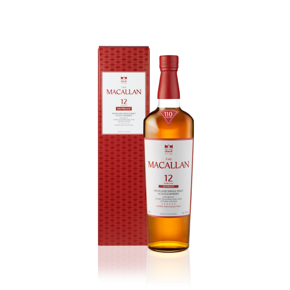 The Macallan Scotch Single Malt Sherry Oak Cask 12 Year 110 Proof