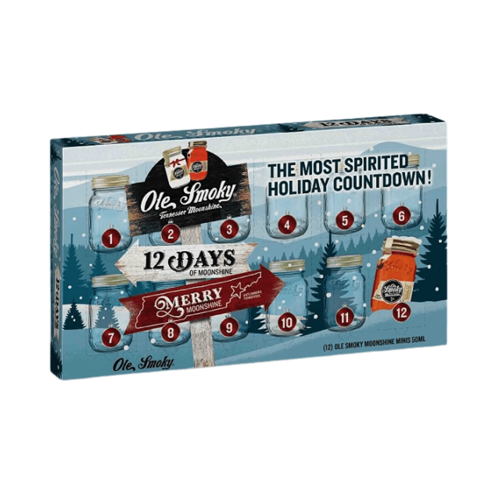 オーセントクリームミニボトル&パウチサンプル×3 Ole Smoky 12 Days of Moonshine Minis Holiday Pack – Wooden Cork