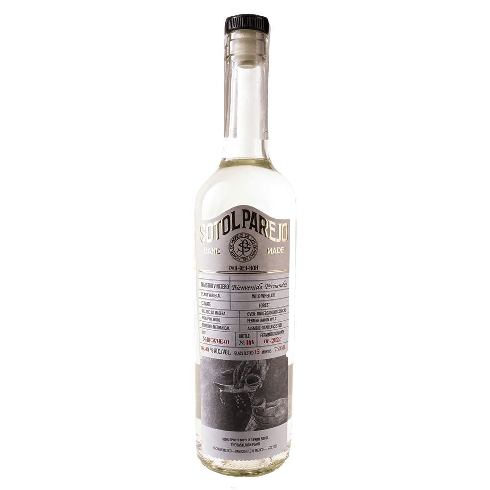 Parejo Sotol Bienvenido Fernández-Wheeleri Mezcal
