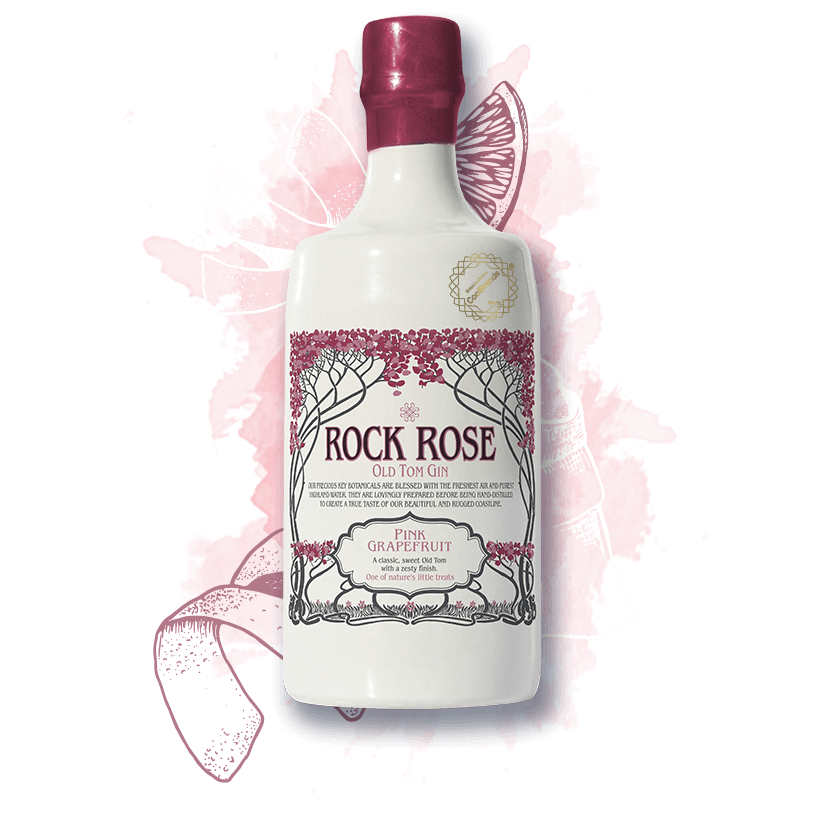 Rock Rose Pink Grapefruit Old Tom Gin