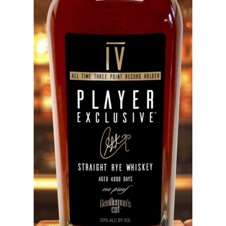 Gentleman's Cut Steph Curry Player Exclusive IV Edition Rye Whiskey