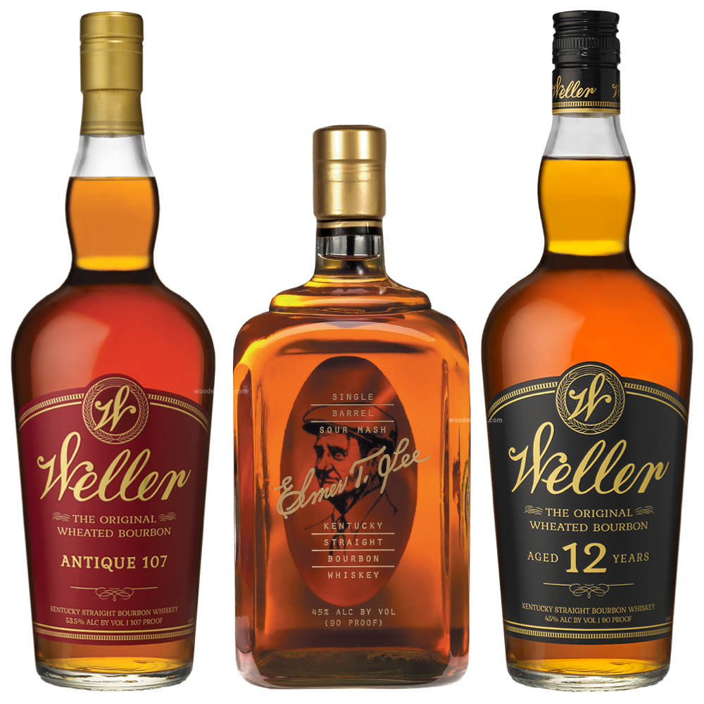 W.L. Weller 12 Year & Antique 107 & Elmer T. Lee Bundle