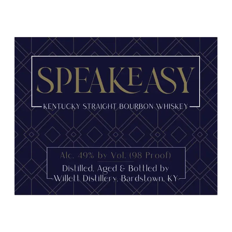 Willett Speakeasy Straight Bourbon Whiskey 750mL