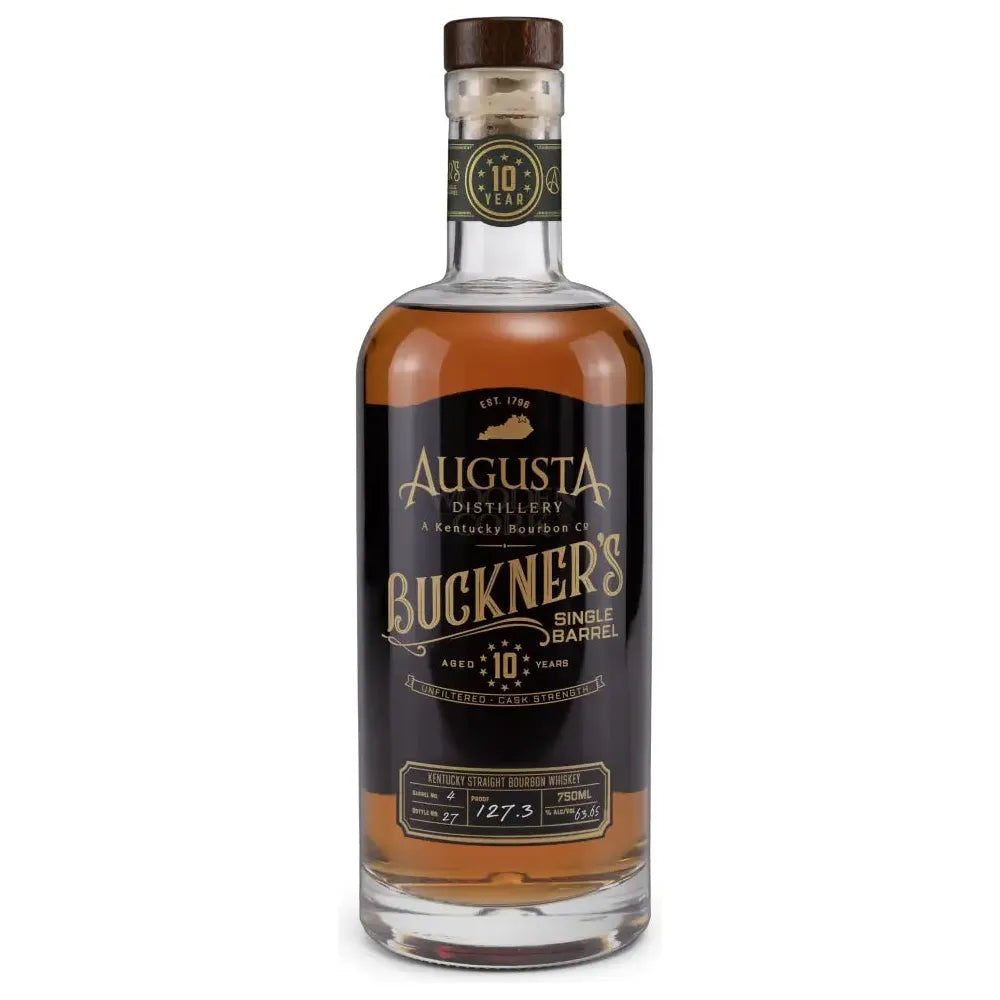 Augusta Distillery 10 Year Aged Buckner’s Single Barrel Unfiltered Cask Strength Kentucky Straight Bourbon Whiskey