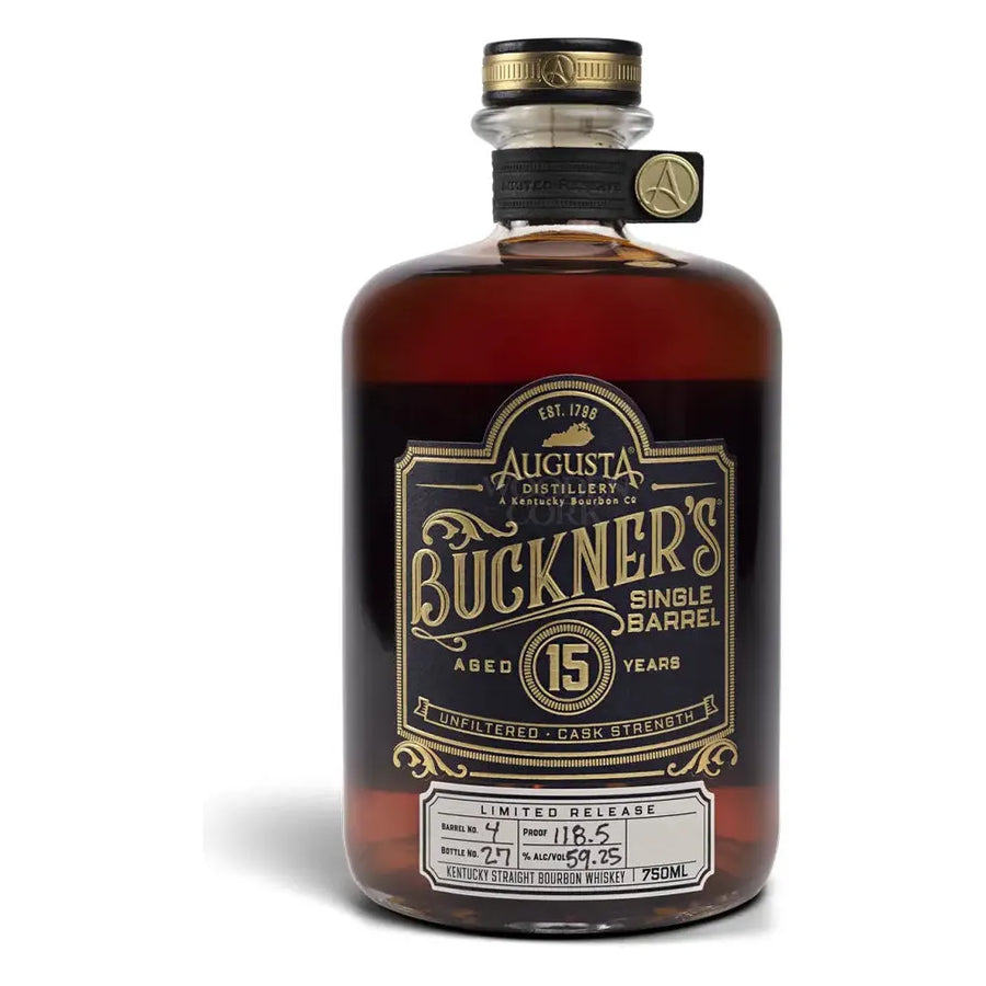 Augusta Distillery Limited Release 15 Year Old Buckner’s Single Barrel Cask Strength Bourbon Whiskey Bourbon