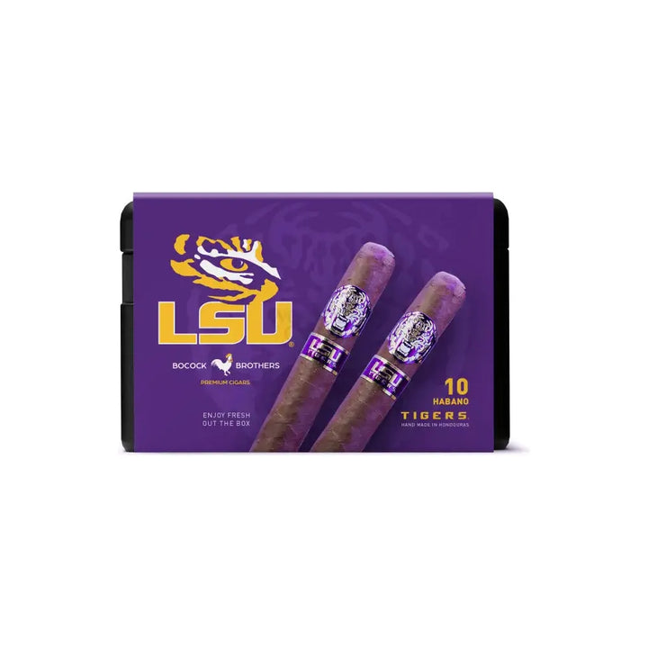 Bocock Brothers LSU TIGERS Habano Wrapper Toro Cigar by CigarBros