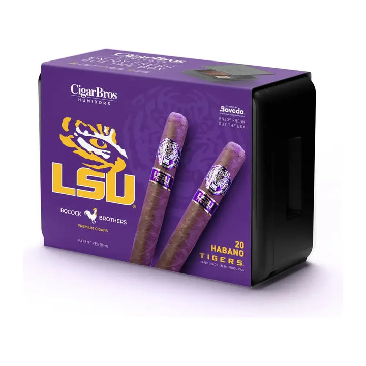 Bocock Brothers LSU TIGERS Habano Wrapper Toro Cigar by CigarBros