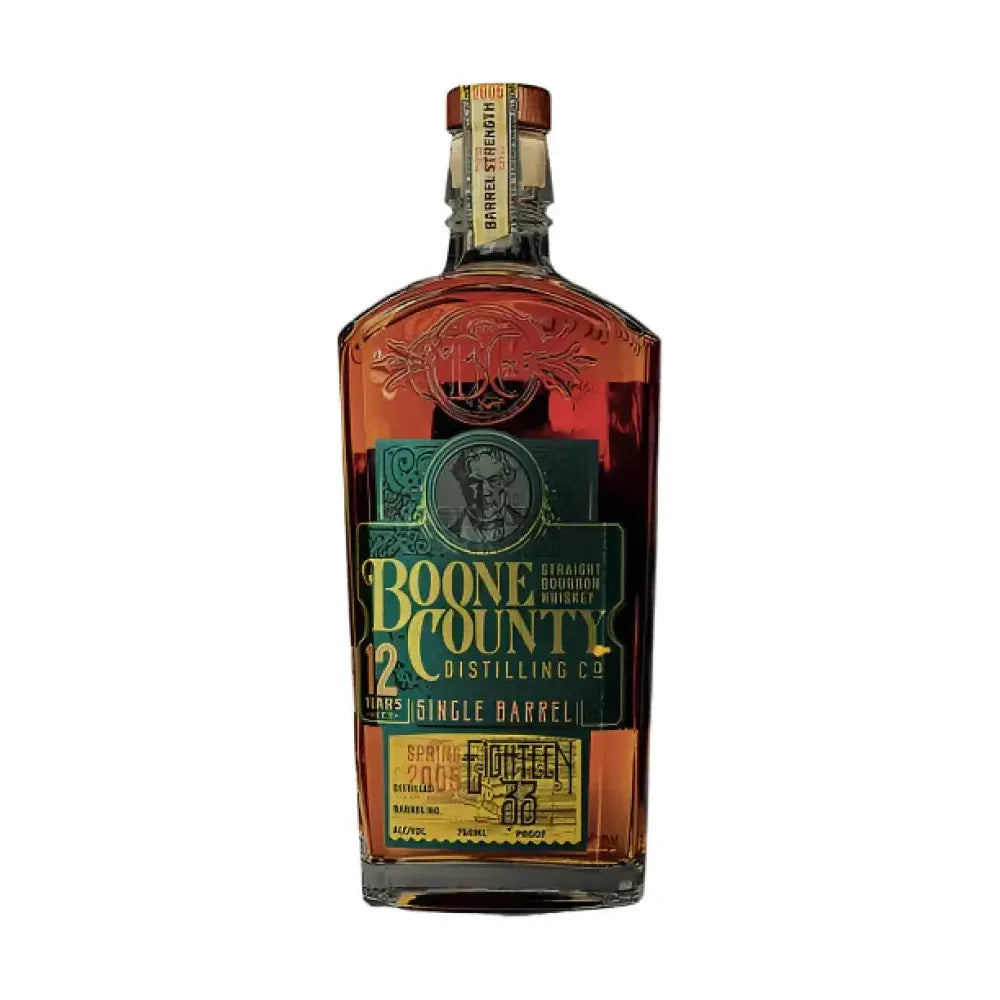 Boone County 12 Year Cask Strength Bourbon BO546 121.76 Proof Liquor Barn Series 2 Barrel 3 Bourbon Whiskey