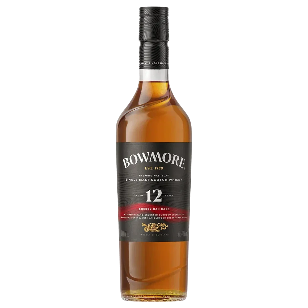 Bowmore 12 Year Sherry Oak Islay Single Malt Scotch 700ml Bowmore 12 Year Sherry Oak Islay Single Malt Scotch 700ml