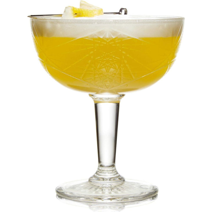 Libbey Hobstar Coupe Cocktail Glasses, 8.5-ounce, Set of 4