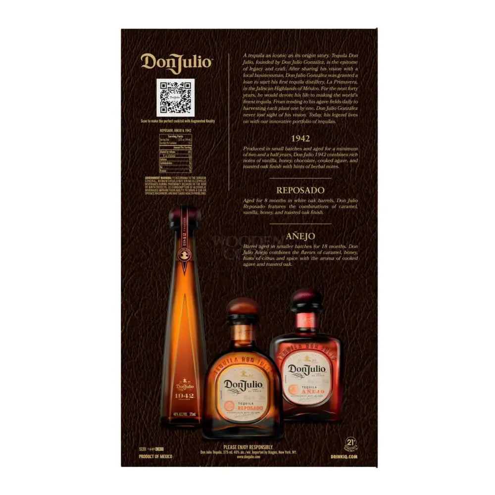 Don Julio 1942 Reposado & Añejo Gift Pack 3x375ml Tequila