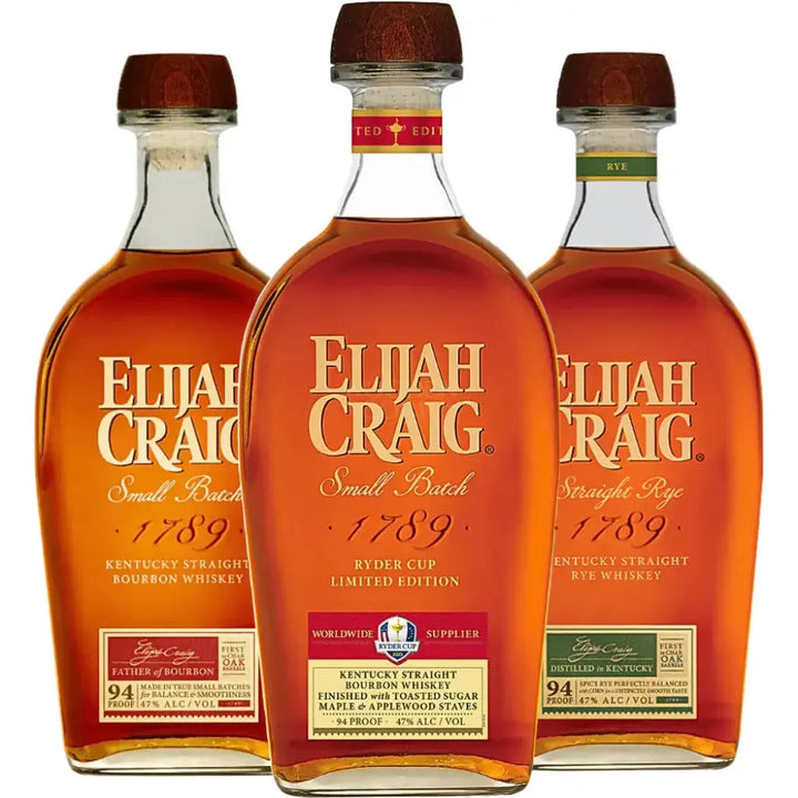 Elijah Craig Ryder Cup 2025 Edition + Small Batch & Rye Bundle Bourbon