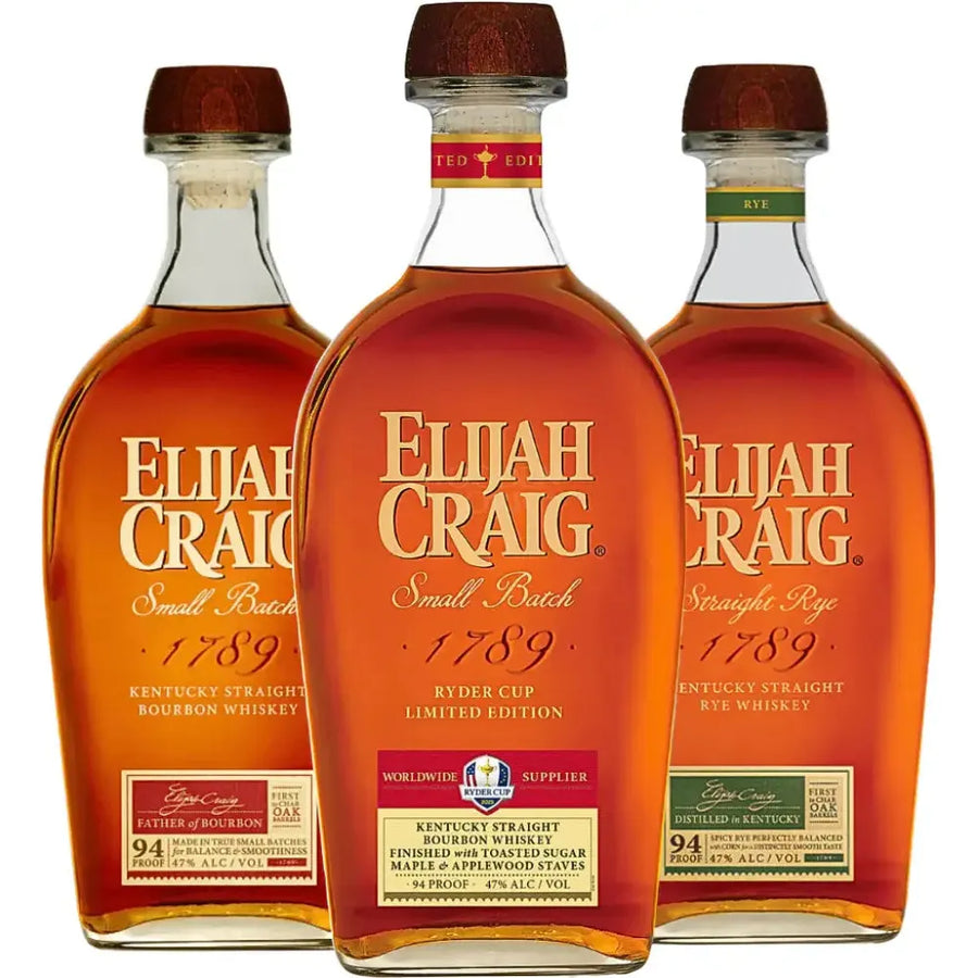 Elijah Craig Ryder Cup 2025 Edition + Small Batch & Rye Bundle Bourbon
