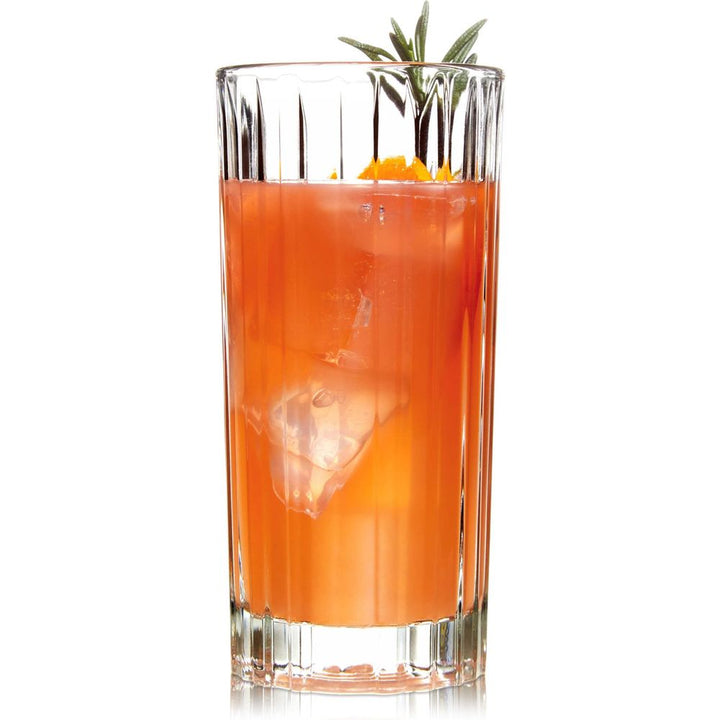 Libbey Flashback Tumbler Glasses, 16-ounce, Set of 4