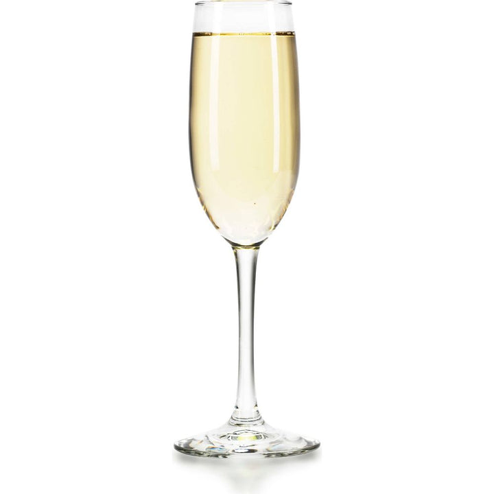 Libbey Entertaining Essentials Flute Glasses, 8-ounce, Set of 6