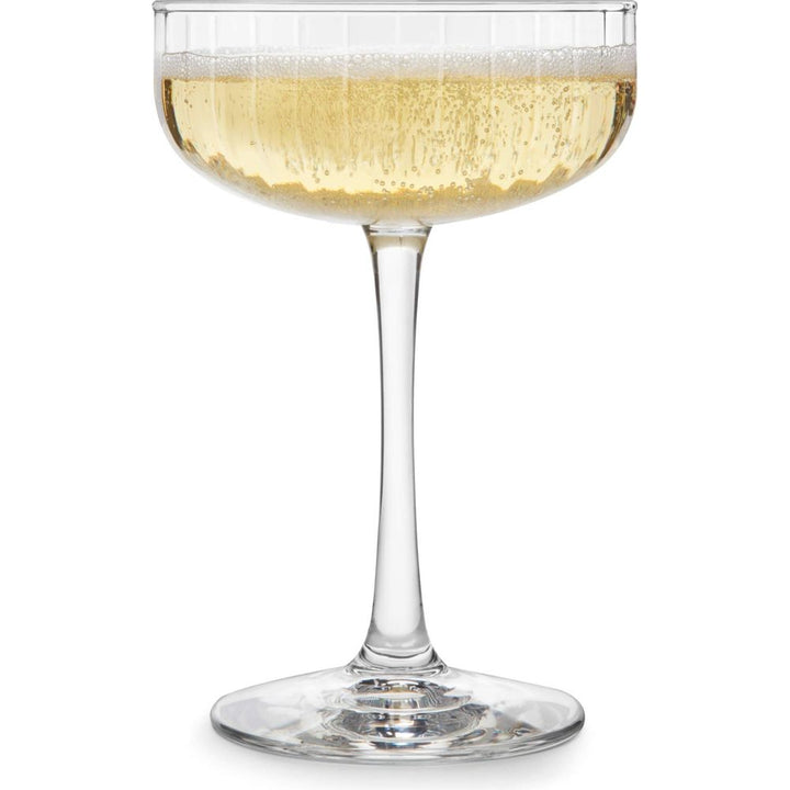 Libbey Paneled Coupe Cocktail Glasses, 8.5-ounce, Set of 4