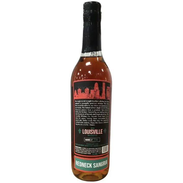 Nulu New Louisville Whiskey Co. 8 Year Bourbon ’REDNECK SANGRIA’ 133 Proof Bourbon