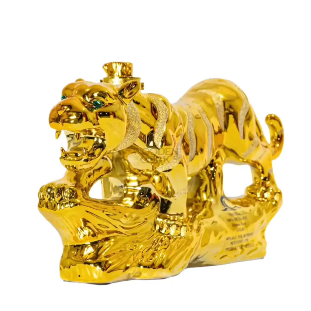 Oceano Azul Golden Tiger Anejo Tequila 1.75L – Wooden Cork