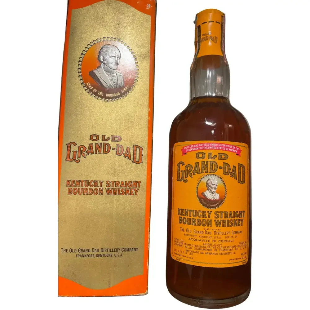 Old Grand Dad 1971 Italian Import Bourbon 86 Proof Bourbon