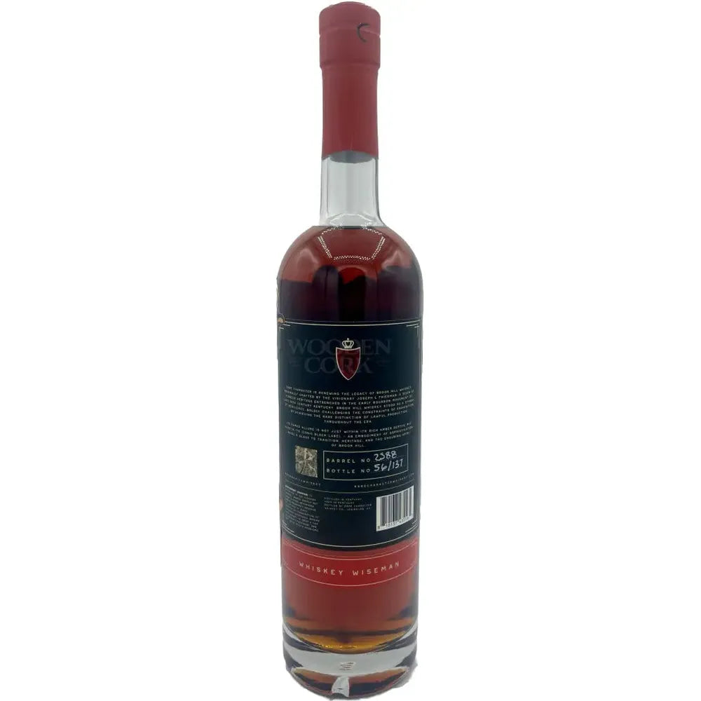 Rare Character Brook Hill Bourbon WHISKEY WISEMAN 9 Year 140.58 Proof Bourbon
