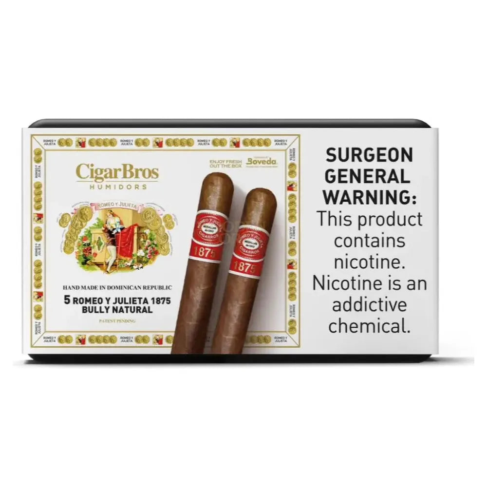 Romeo Y Julieta 1875 Bully 5Ct Cigar Set + Personal Humidor By Cigarbros Cigars