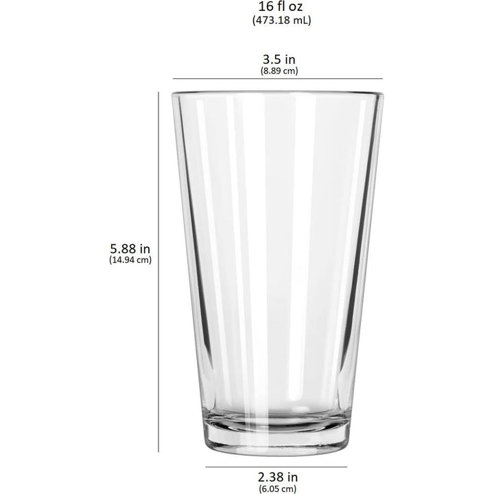 Libbey Bar Essentials Tumbler Glasses, 16-ounce, Set of 6