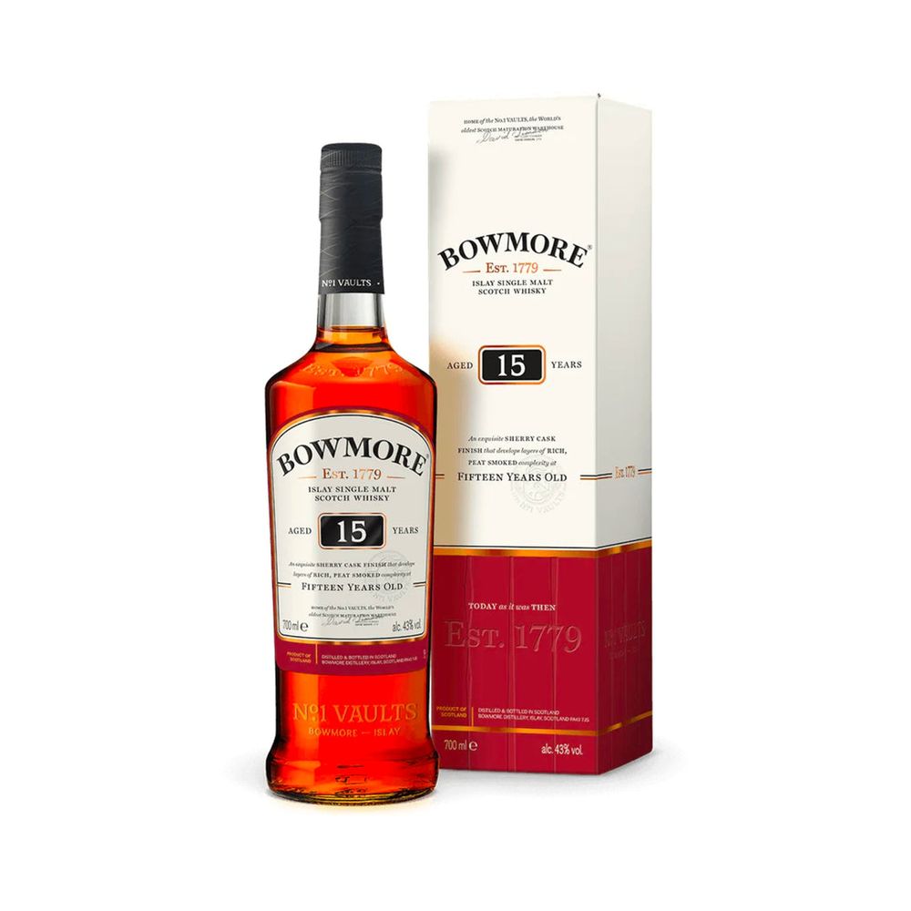 BOWMORE 15年 スコッチウイスキー 700ml Bowmore 15 Year Old Sherry Cask Islay Single Malt Scotch Whisky