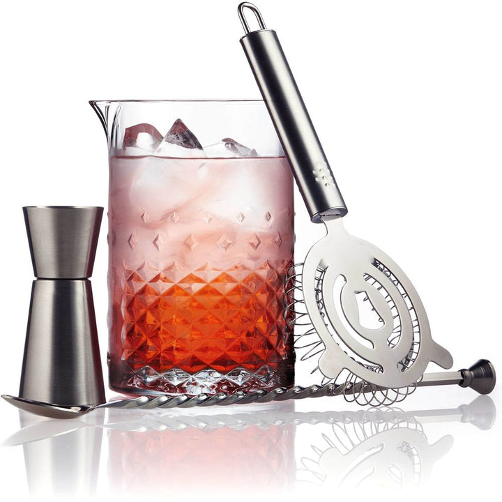 Libbey Classic Cocktail Carats 4-Piece Bar Mixing Set